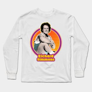 Richard Simmons // Retro Style Fan Artwork Long Sleeve T-Shirt